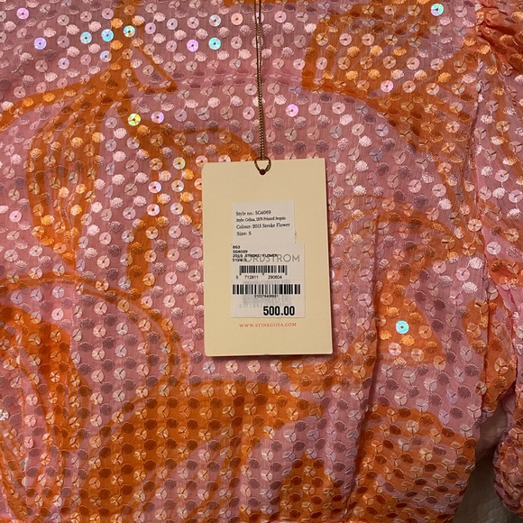 Stine Goya-Celina printed sequin dress Color: Stoke Flower. Size S. Like new. - Picture 4 of 6